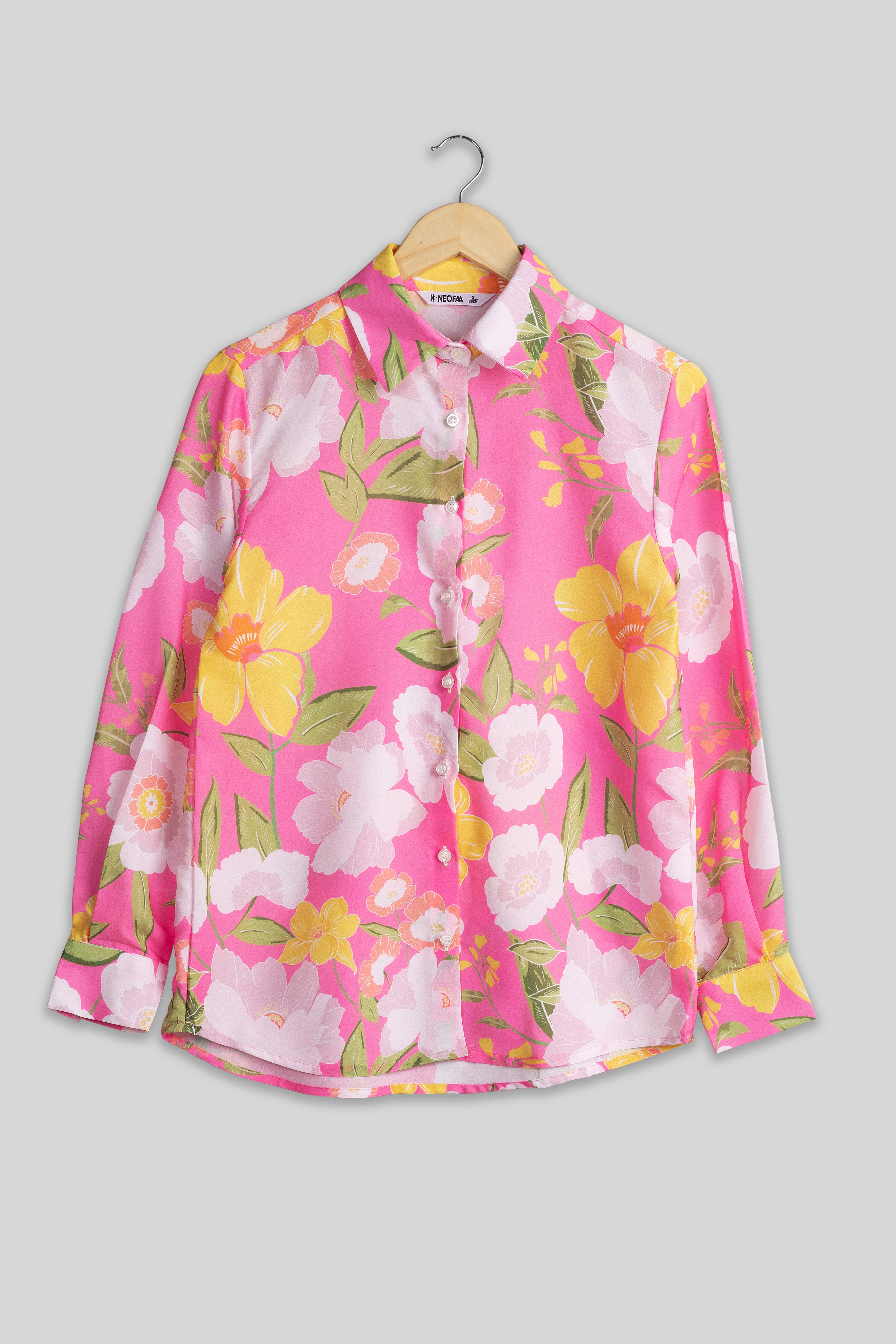 View of Attractive Floral Shirt For Women – neofaa.com