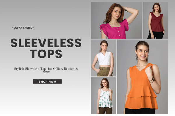 Stylish Sleeveless Tops for Office, Brunch & More