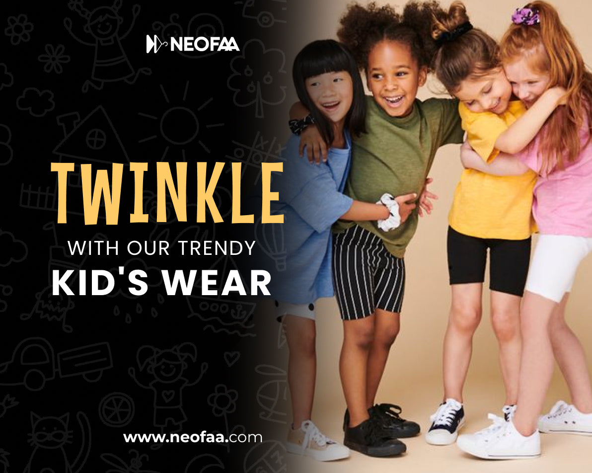 Twinkle with our trendy kid's wear!