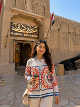 Luxury Chain Print Womens Shirt - Trendy Pastel Power Look