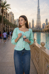 Summer Essential Soft Cotton Shirt With Thread Work