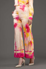 Tie Dye Regular Fit Zip Closure Bottom