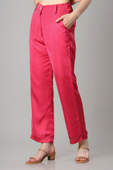 Hot Pink Ladies Bottom Wear