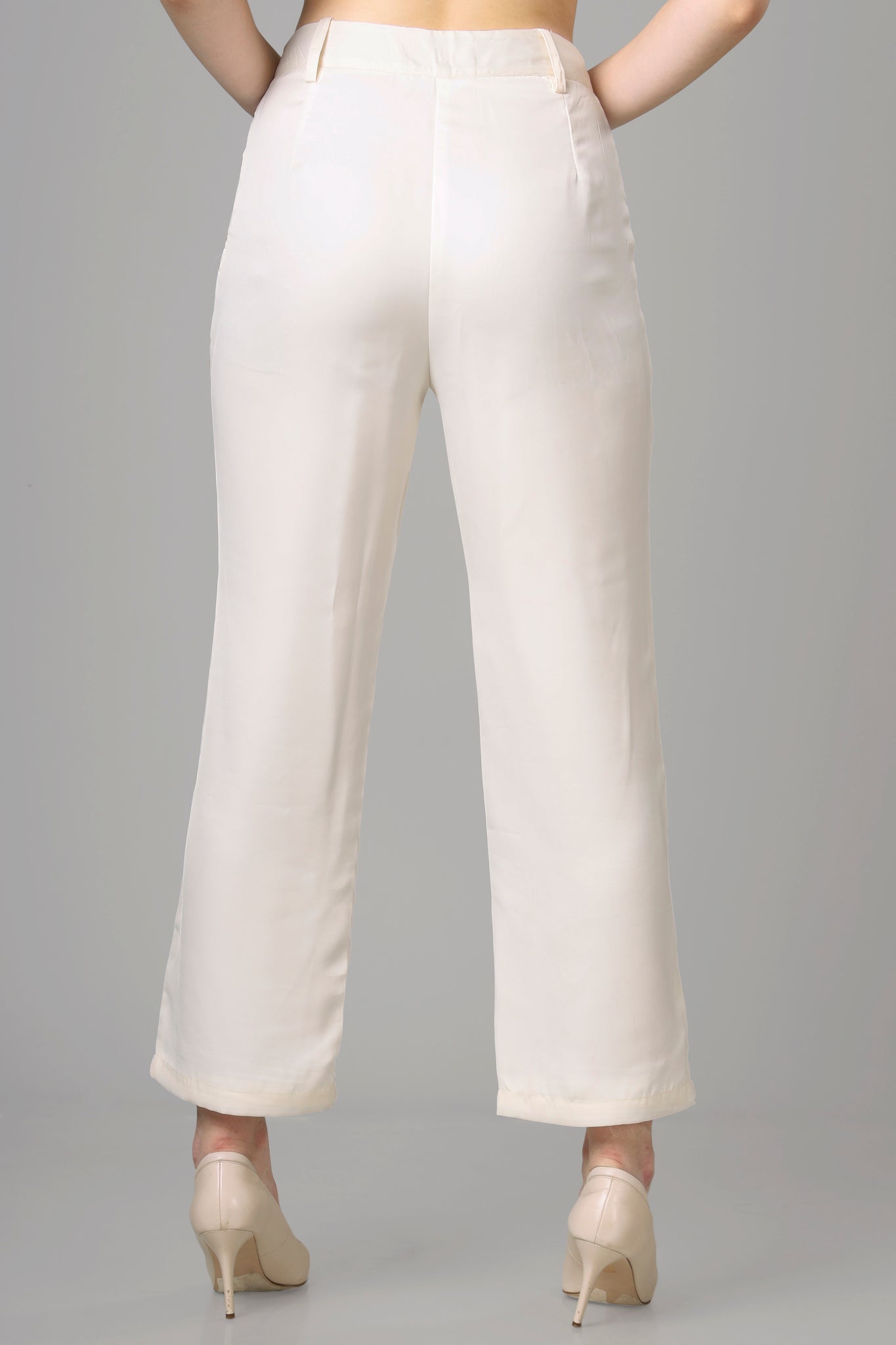 Classic White Women's Trousers