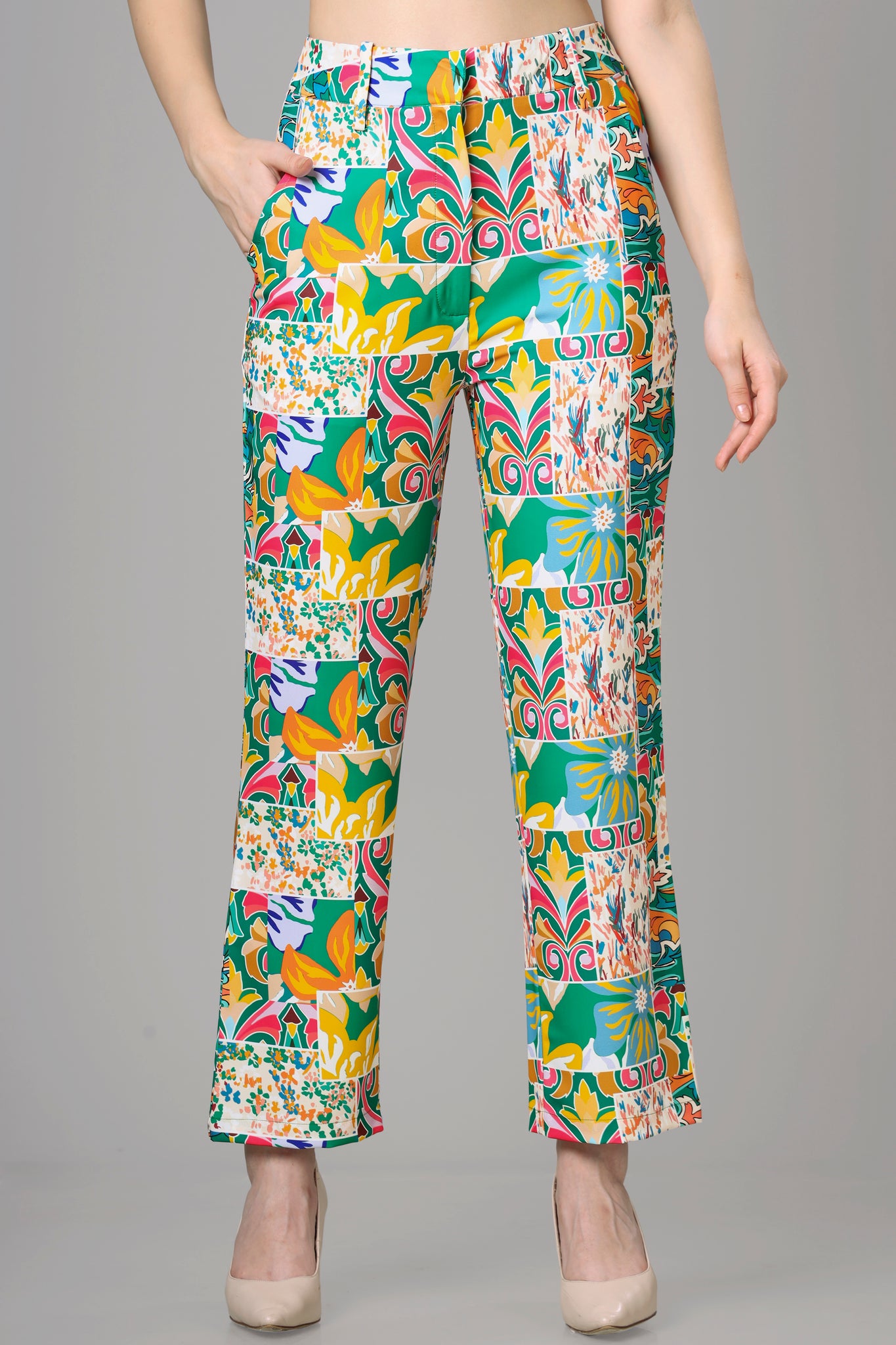 Trendy Abstract Women's Trousers