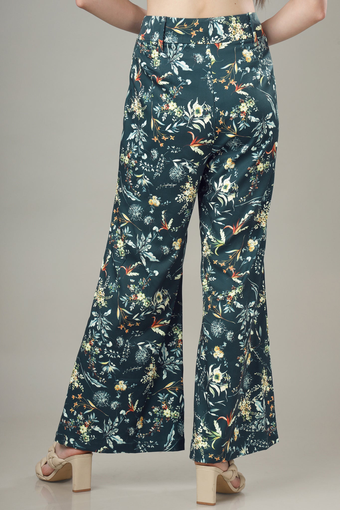 Everlasting Chic: Floral Essence Everyday Flared Trouser