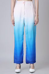 Women's Straight Cut  Ombre Trousers