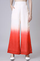 Women's Wide Leg Ombre Trousers