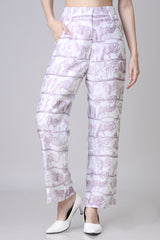Toil Print Women's Straight Fit Trouser