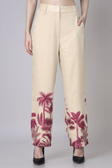 Attractive Caramel Straight Fit Trouser
