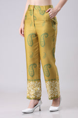 Ethnic Paisley Women's Straight Fit Trouser
