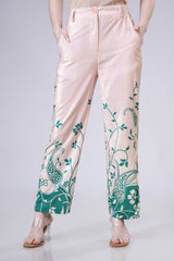 Boogie Nights Velvet Floral Womens Bottom - Plush And Chic