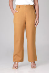Women'S Classic Chocolate Brown Plain Bottoms In Premium Fabric