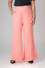 Women'S Classic Peachy Pink Plain Bottoms In Premium Fabric