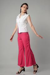Smart Twisted Front Top Co-Ord Set For Women