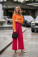 Sizzle Pleated Co-Ord Set For Women