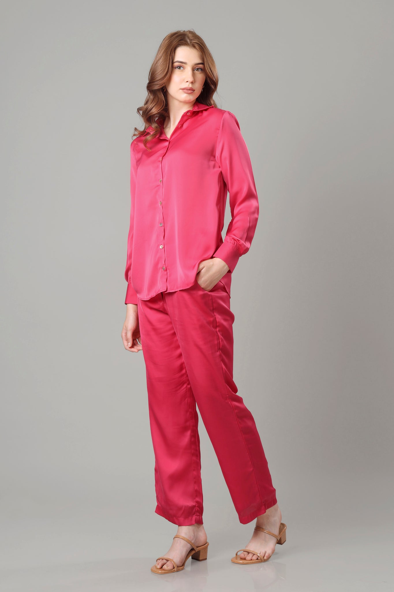 Hot Pink Co-Ord Set For Women