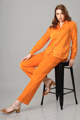Sunset Orange Co-Ord Set For Women