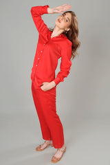 Romantic Red Co-Ord Set For Women