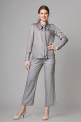 Seamless Floral Tie-Up Neck Co-Ord Set For Women