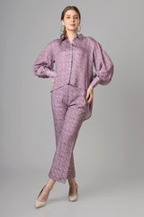 Traditional Oversized Shirt Co-Ord Set For Women