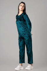 Women's Versatility Velvet Co-Ord Set For Women