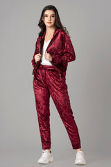 Zipper Hoodie Co-Ord Set For Women