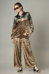 Specially Crafted Designer Velvet Co-Ord Set For Women