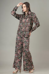 Glam Up Your Style: Black Floral Co-Ord Set