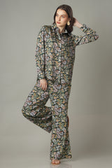 Old School Floral Styling Co-Ord Set For Women