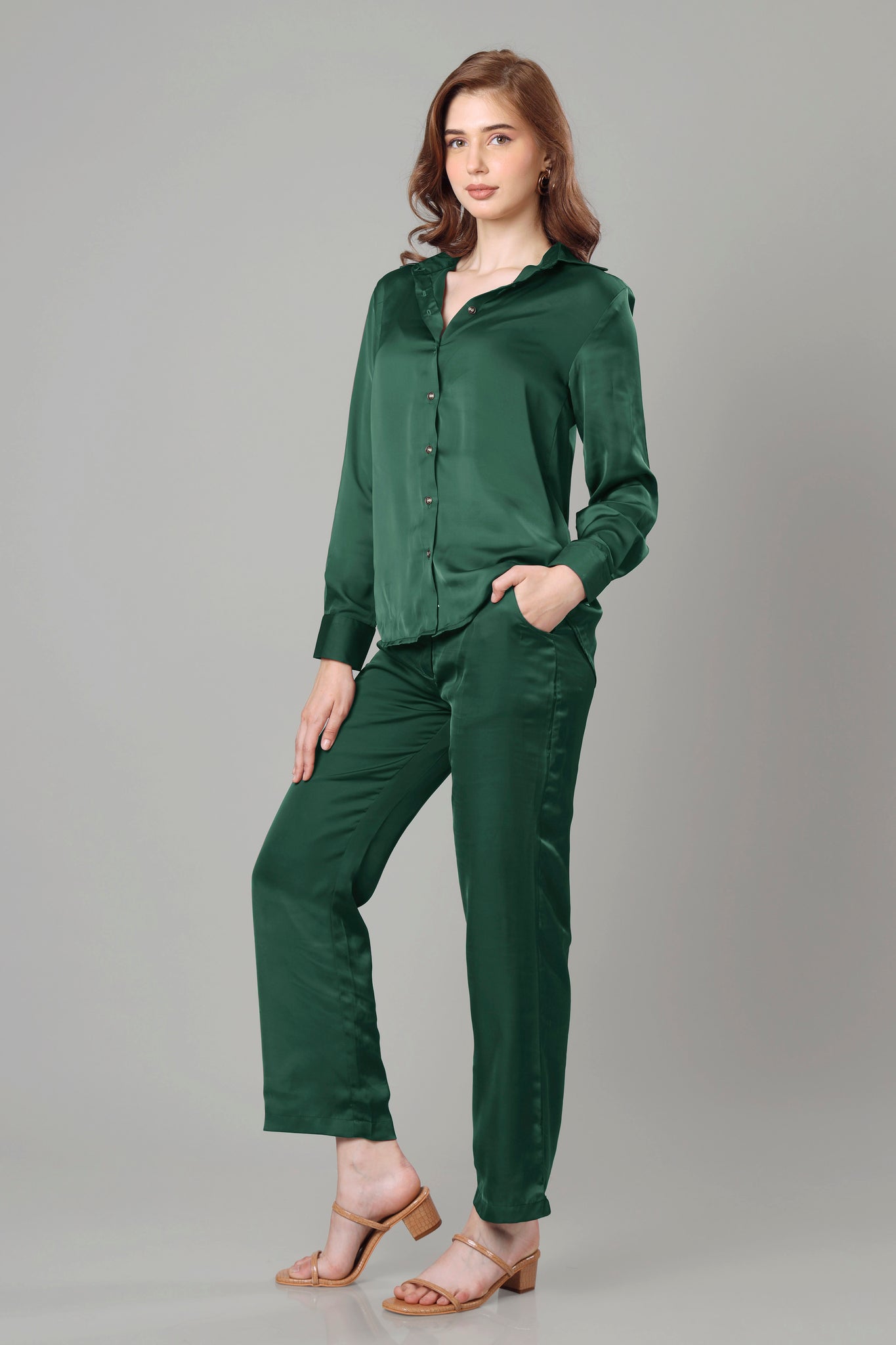 Luxurious Green Co-Ord Set For Women