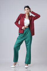 Woman's Formal Trouser And Jacket 3 Pic Co-Ord Set