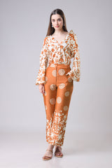 Traditional Shirt And Pant Co-Ord Set For Women