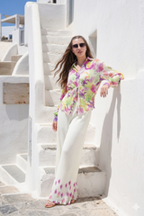 Florixa Pleated Womens Co-Ord Set - Bloom Flow Edition