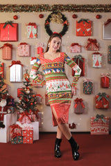 Christmas Special Velvet Dress For Women