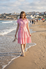 Trendy Floral Shirt Dress For Women