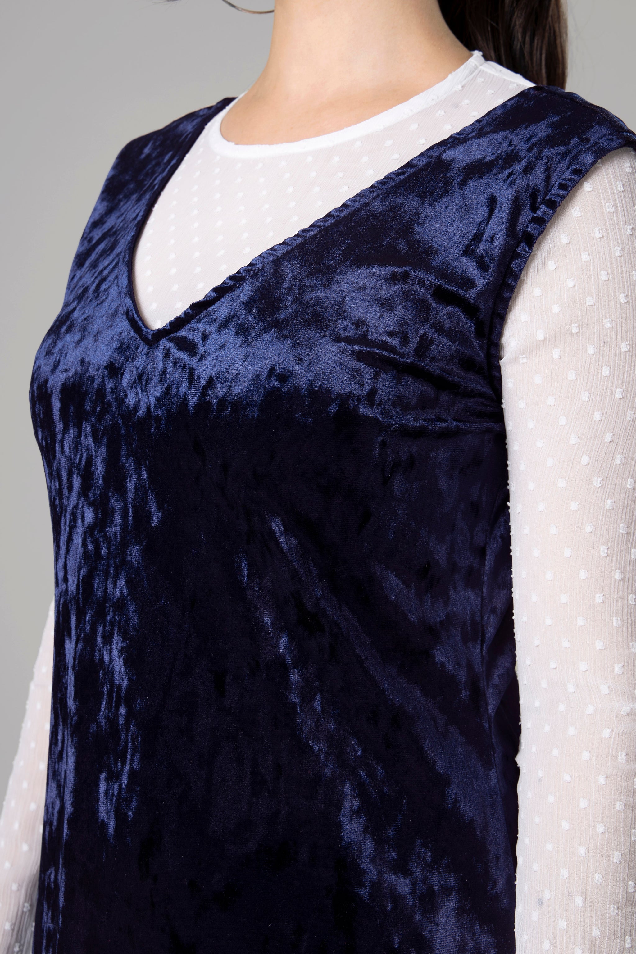 Womens Blue Velvet Bodycon Pinafore Dress neofaa.com Womens Blue Velvet Bodycon Pinafore Dress neofaa.com