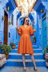 Women Solid Fit & Flared Melodic Dress