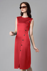 Exclusive Bodycon Slit Midi Polo Dress For Women