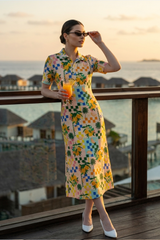 Retro Rewind - Women's Polo Maxi Dress With Y2K Feels