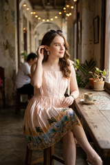 Exclusive Position Slit Full Sleeve Midi Dress For Women