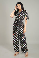 Trendy Humming Polka Jumpsuit For Women