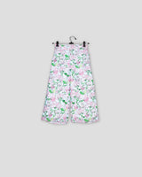 Floral Printed Regular Fit Flared Trouser For Girls