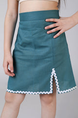 Coastal Breeze Cotton Girls Skirt