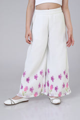 Florixa Pleated Pants For Girls - Bloom Flow Edition