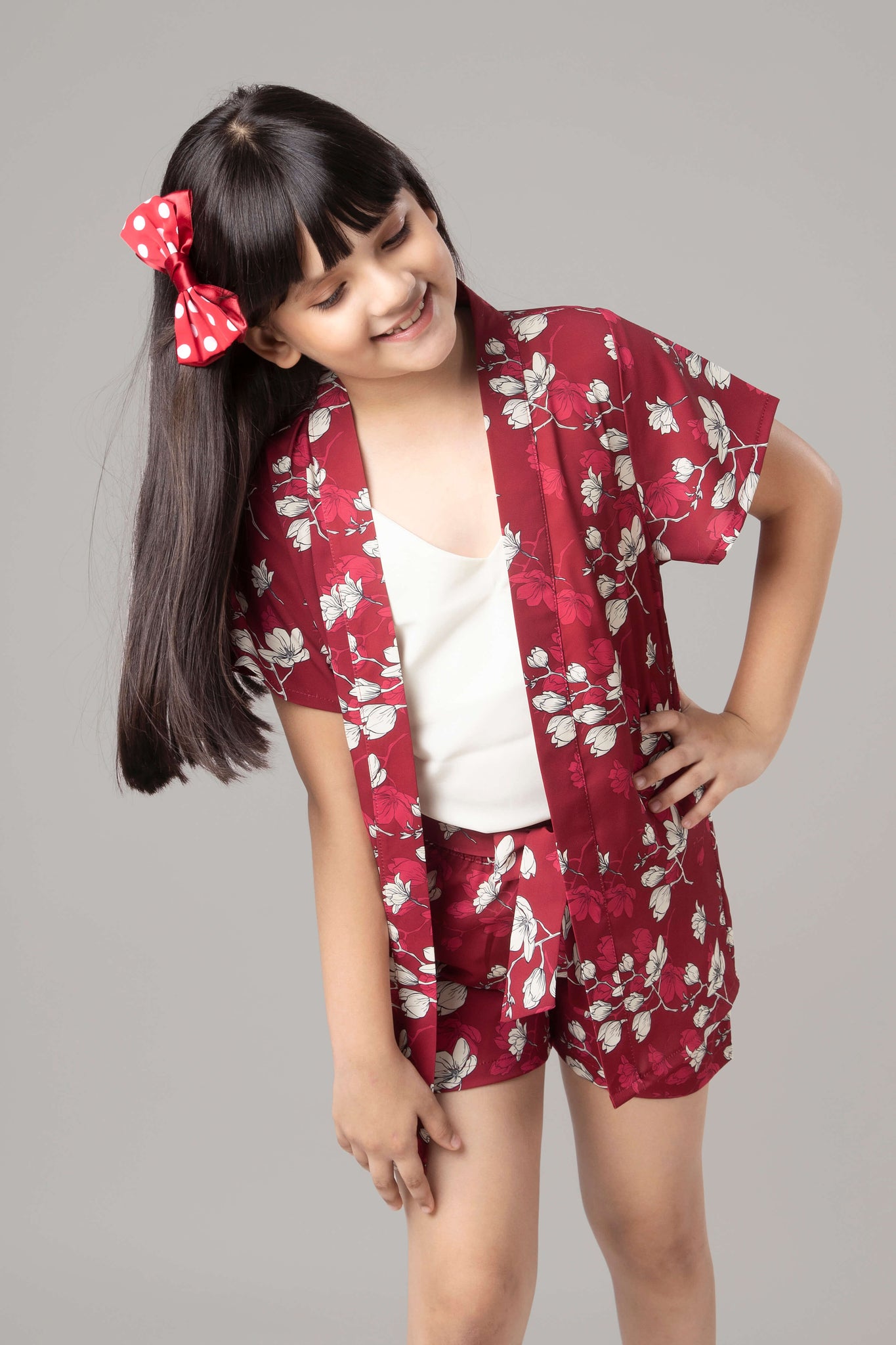 Limerence Floral 3 Piece Co-ord Set For Girls
