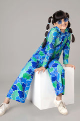 Royal Abstract Co-ord Set For Girls