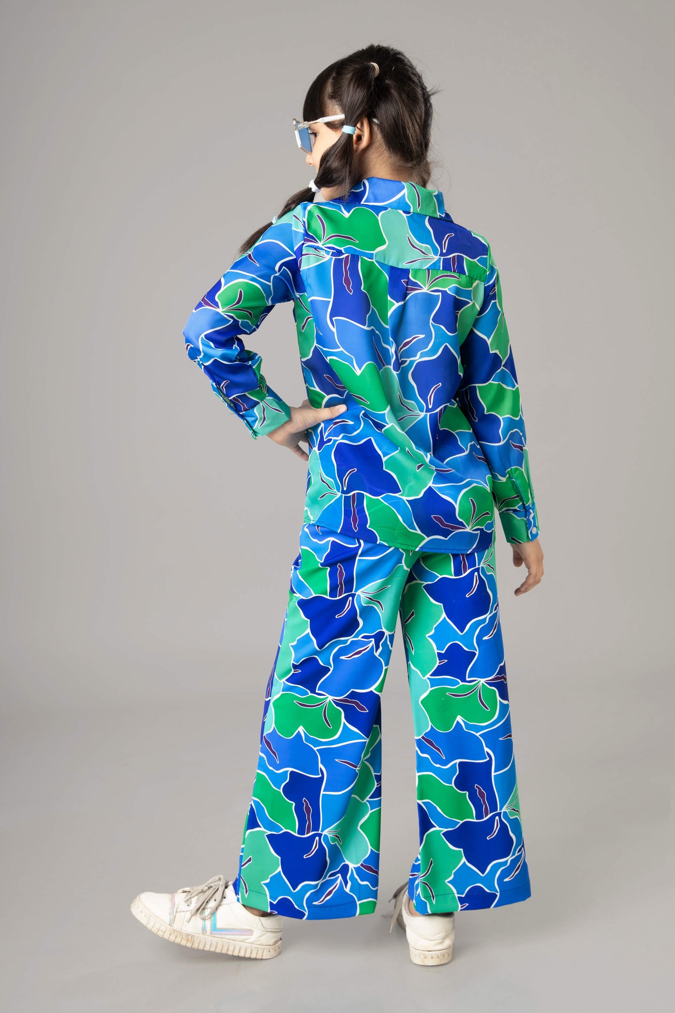 Royal Abstract Co-ord Set For Girls