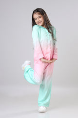 Ombre Shirt And Straight Cut Trouser Co-Ord Set For Girls