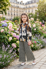 Florixa Pleated Girls Co-Ord Set - Bloom Flow Edition